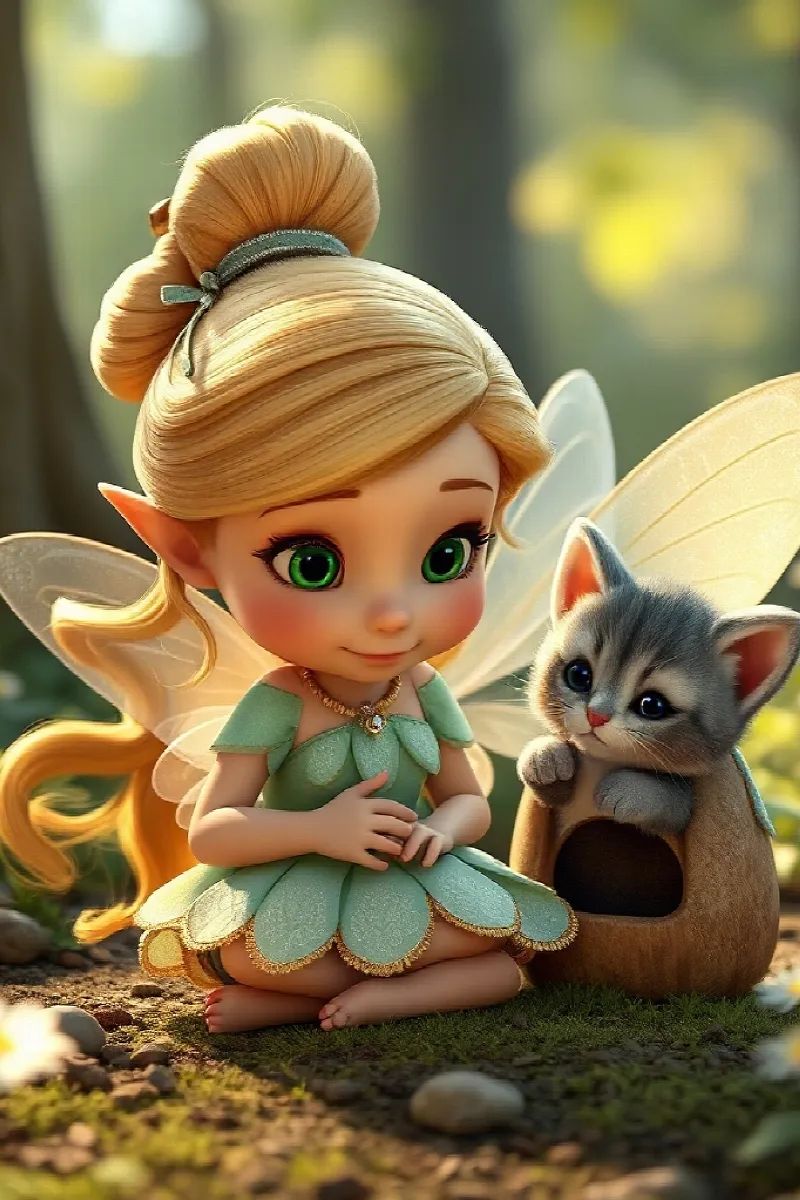 Picture 1 from the tale The Fairy's Lost Kitten