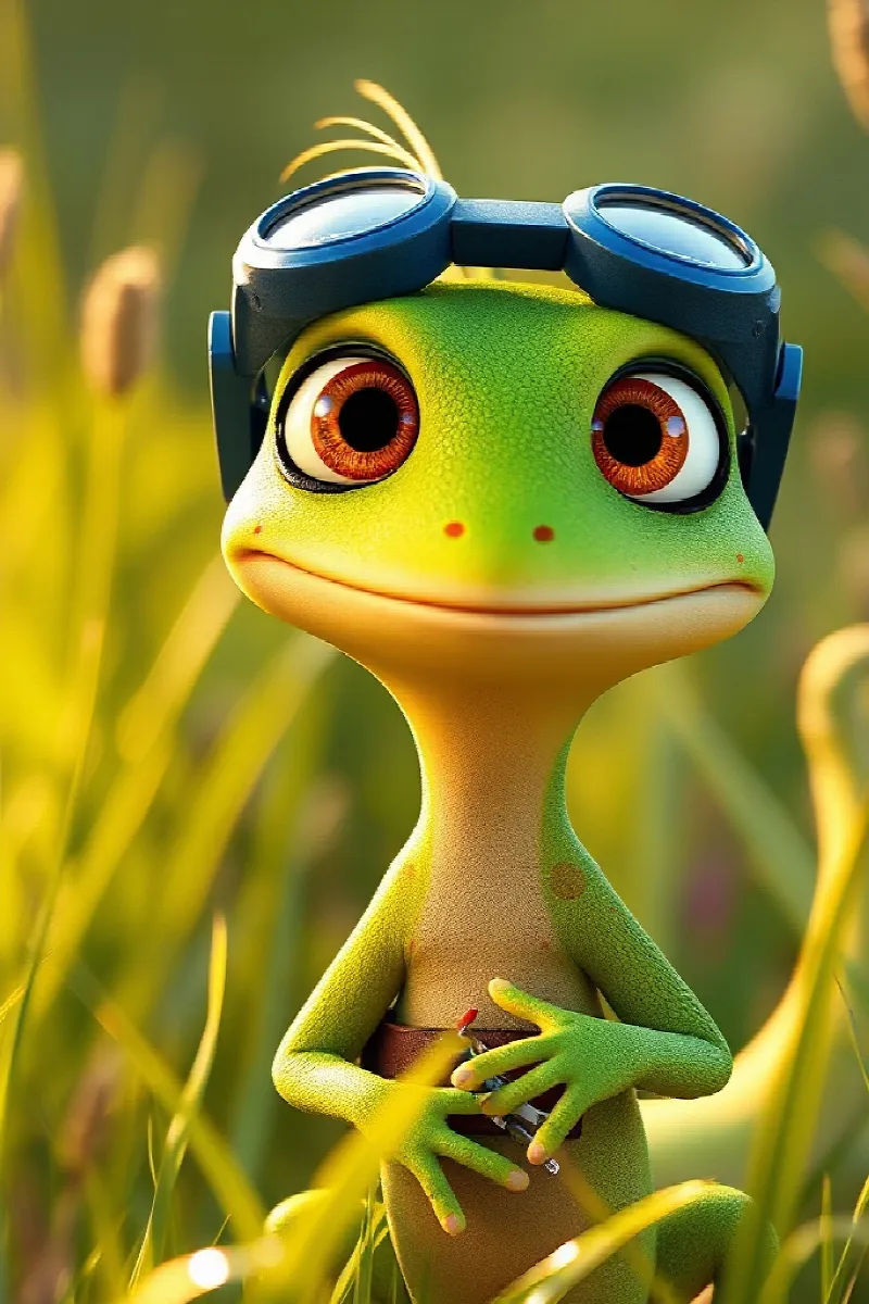 Picture 1 from the tale The Gecko's Sticky Shoes