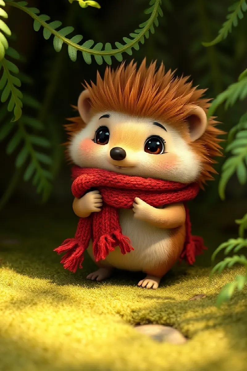 Picture 1 from the tale The Hedgehog's Secret Song