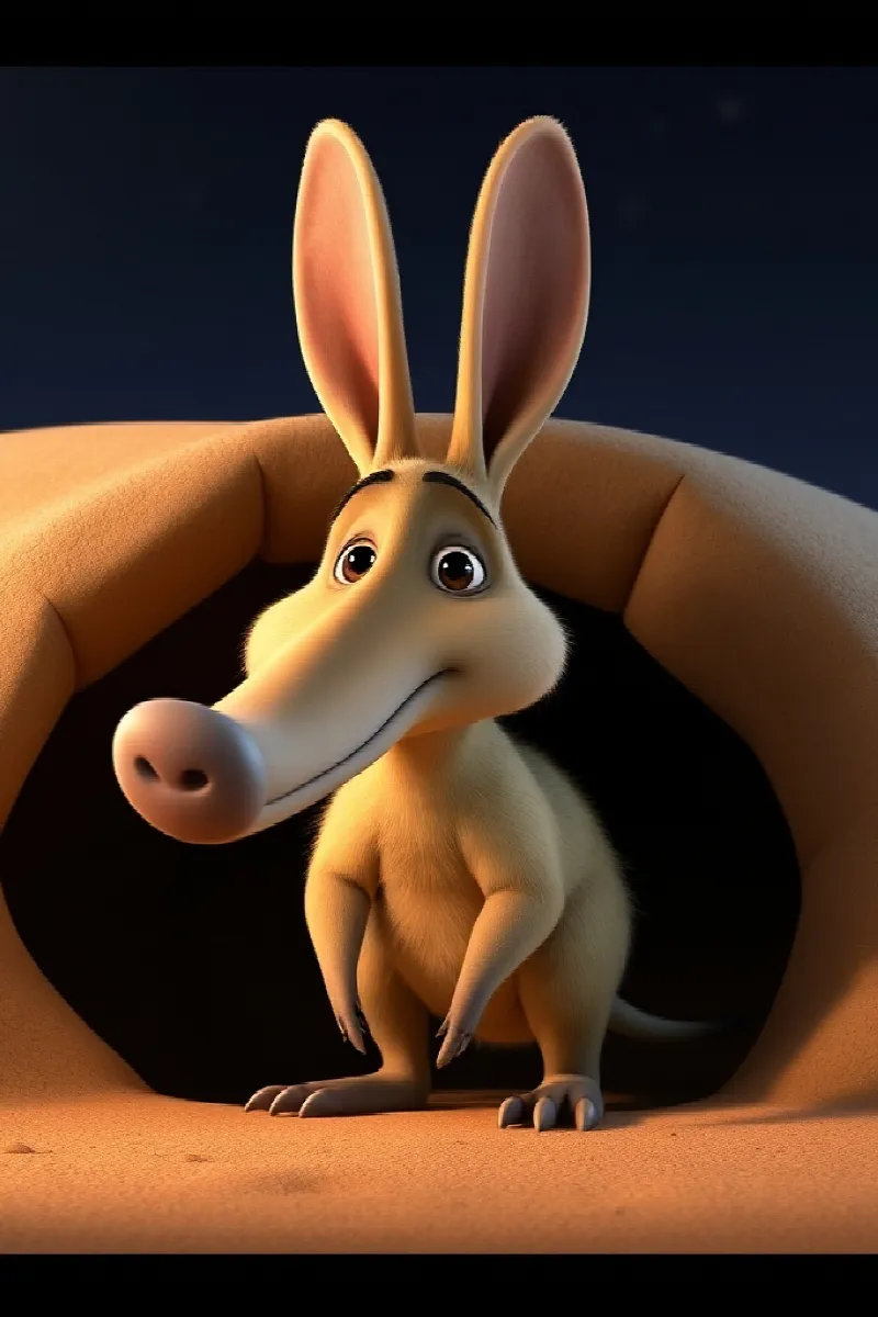 Picture 1 from the tale The Little Aardvark