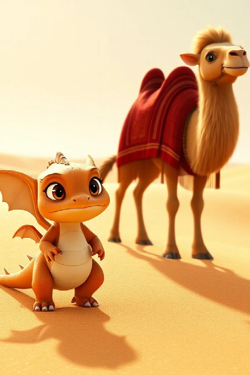 Picture 3 from the tale The Little Desert Dragon