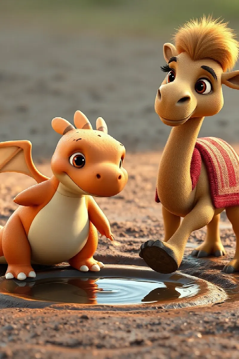 Picture 4 from the tale The Little Desert Dragon