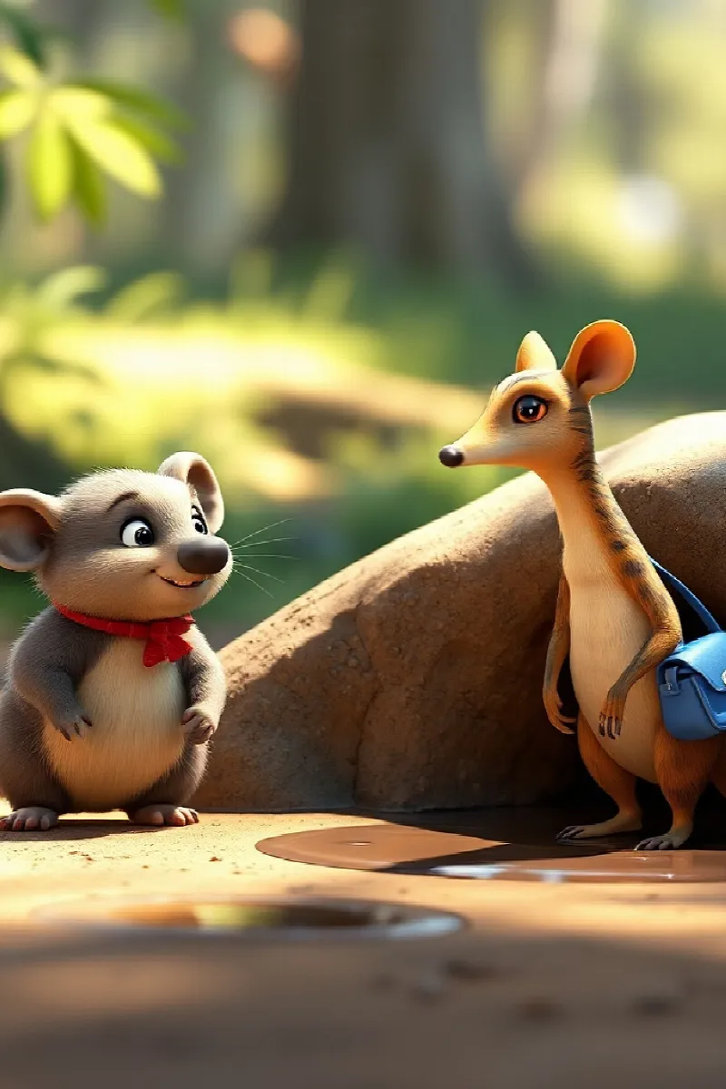Picture 2 from the tale The Little Wombat's Promise