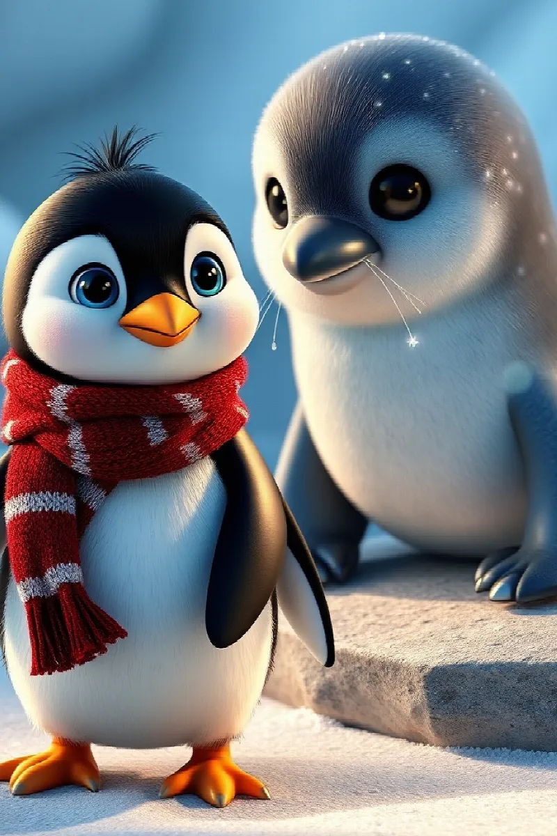 Küçük Penguenin Sırrı masalından 2. resim