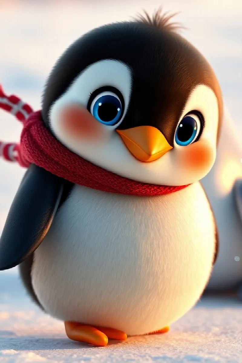 Küçük Penguenin Sırrı masalından 3. resim