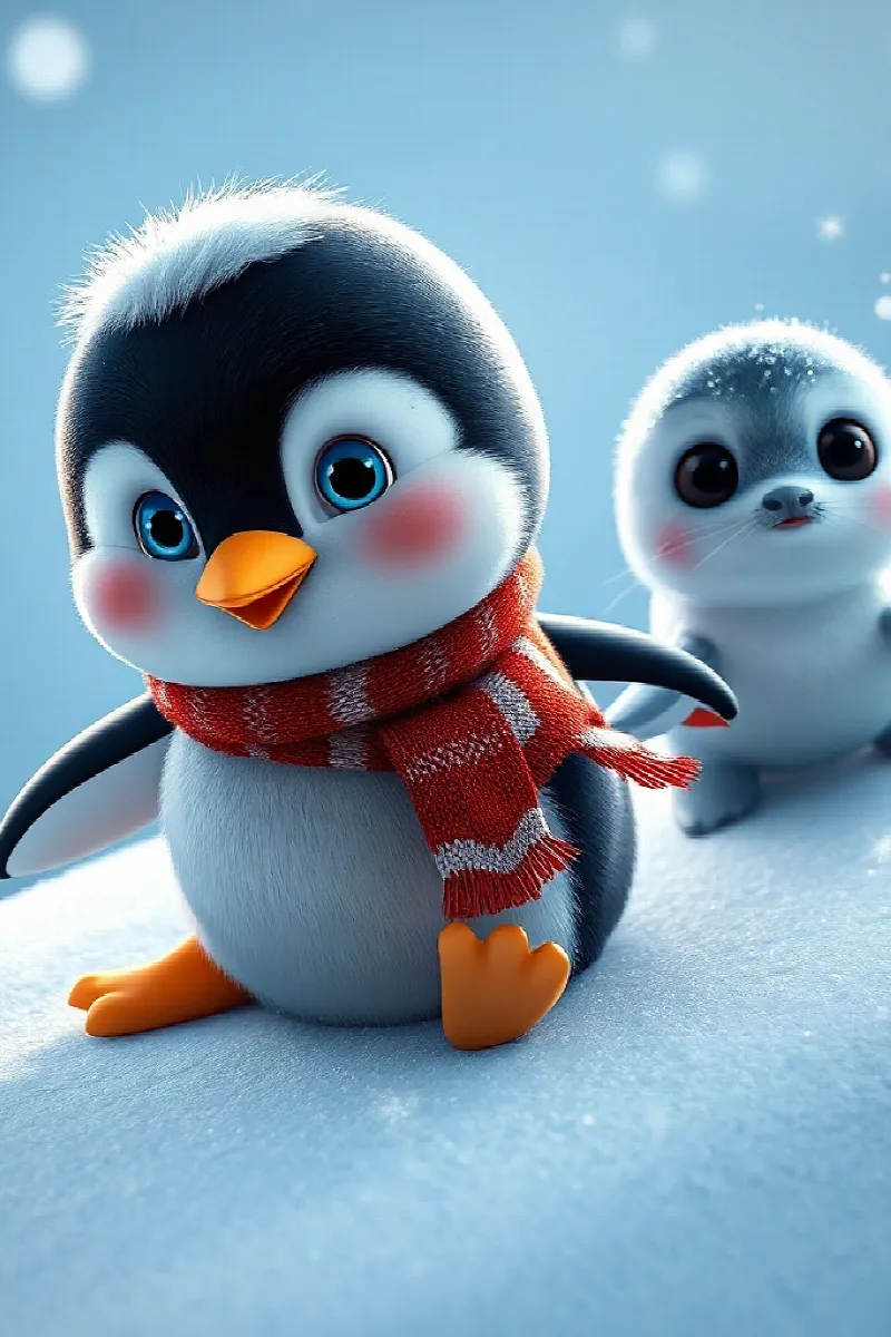 Küçük Penguenin Sırrı masalından 4. resim