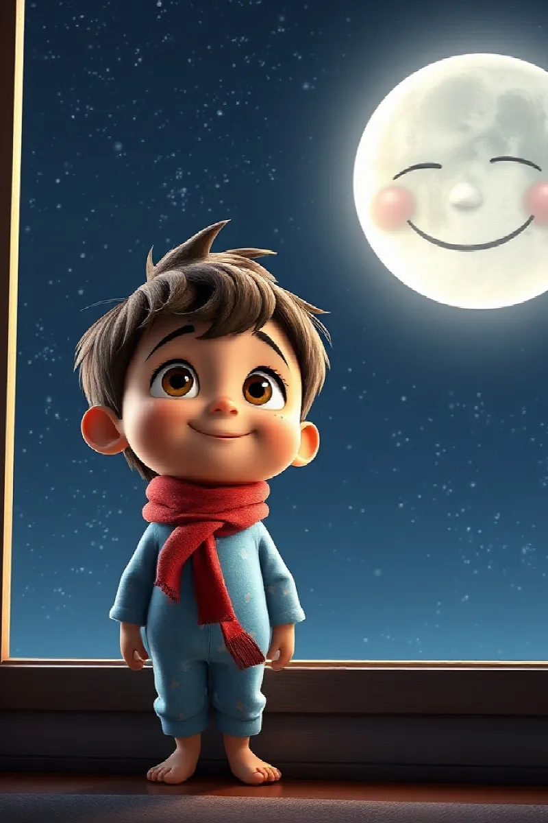 Picture 1 from the tale The Boy and the Moon Whale