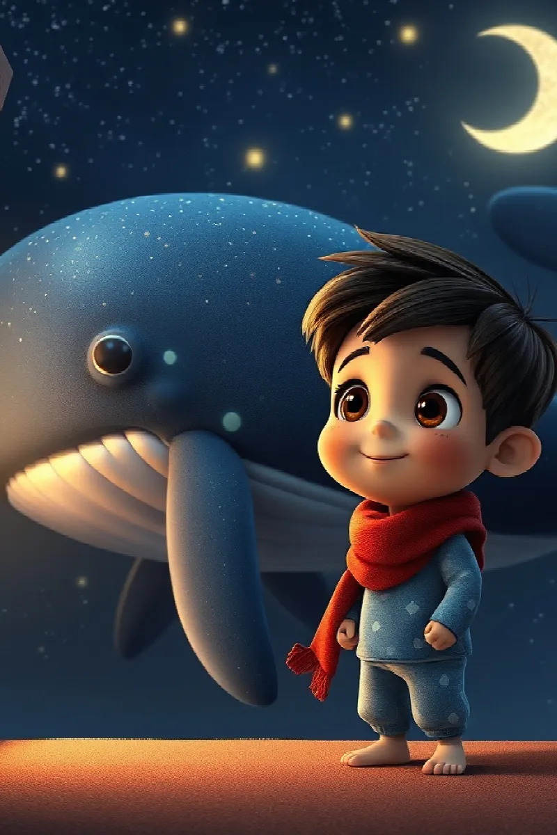 Picture 2 from the tale The Boy and the Moon Whale