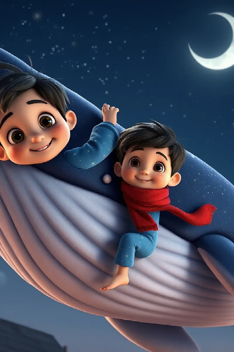 Picture 3 from the tale The Boy and the Moon Whale