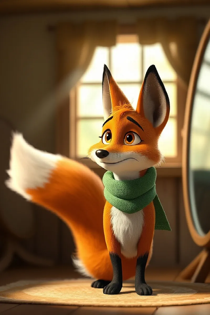 Picture 1 from the tale The Fox's Birthday Crown