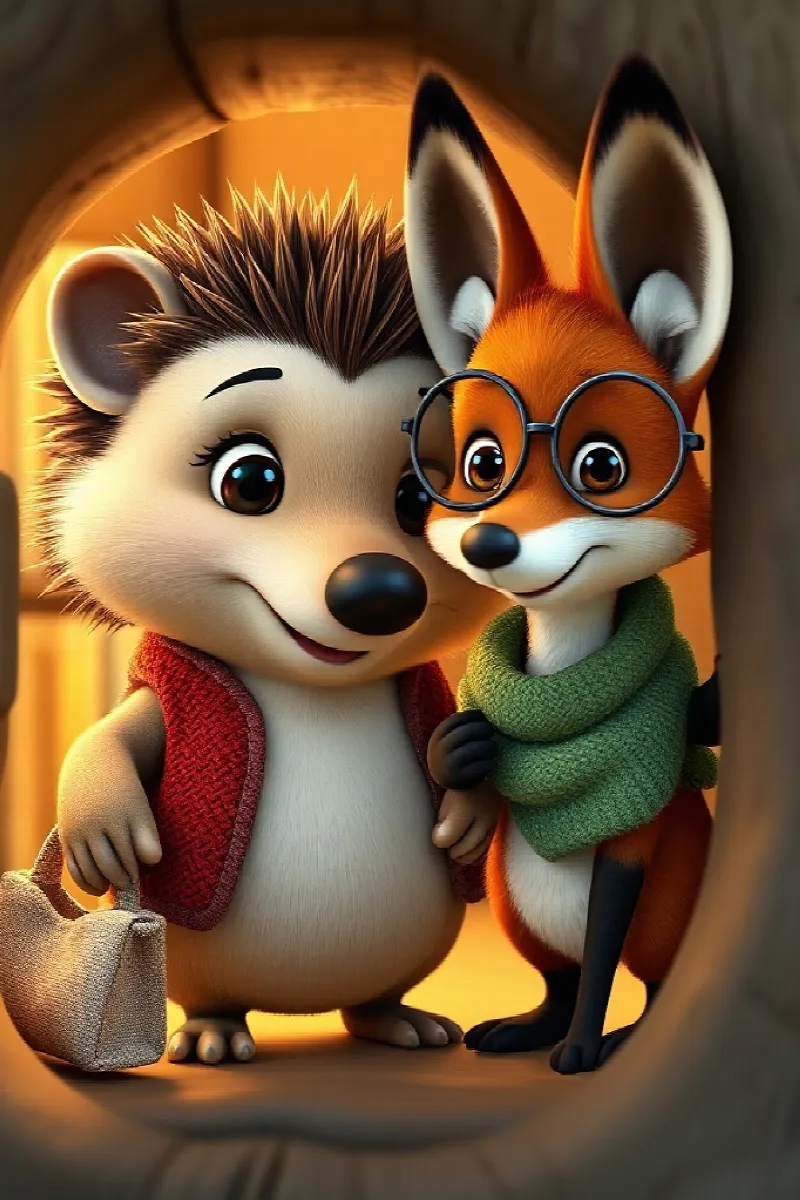 Picture 3 from the tale The Fox's Little Library