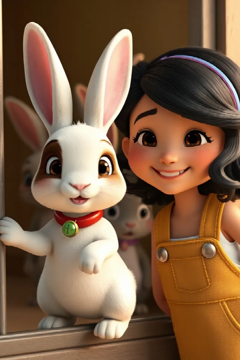 Picture 3 from the tale The Girl and the Rabbit