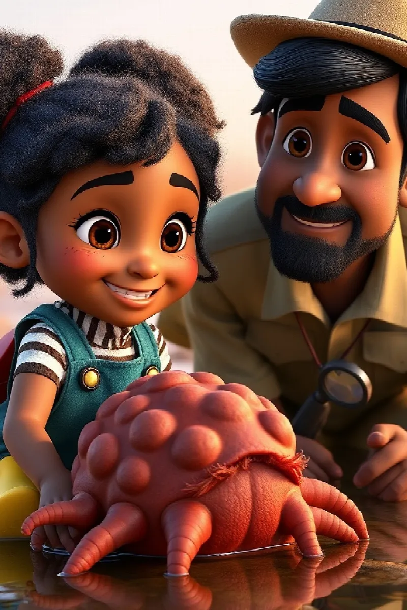 Picture 3 from the tale The Girl and the Sea Cucumber