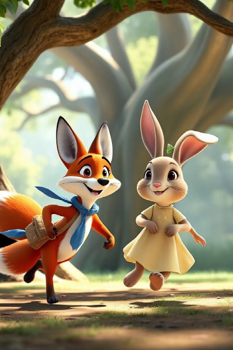 Picture 2 from the tale The Little Fox's Picnic