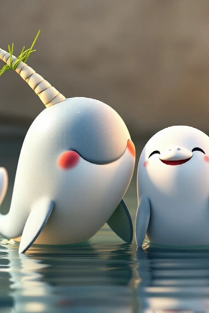 Picture 4 from the tale The Little Narwhal's Friend