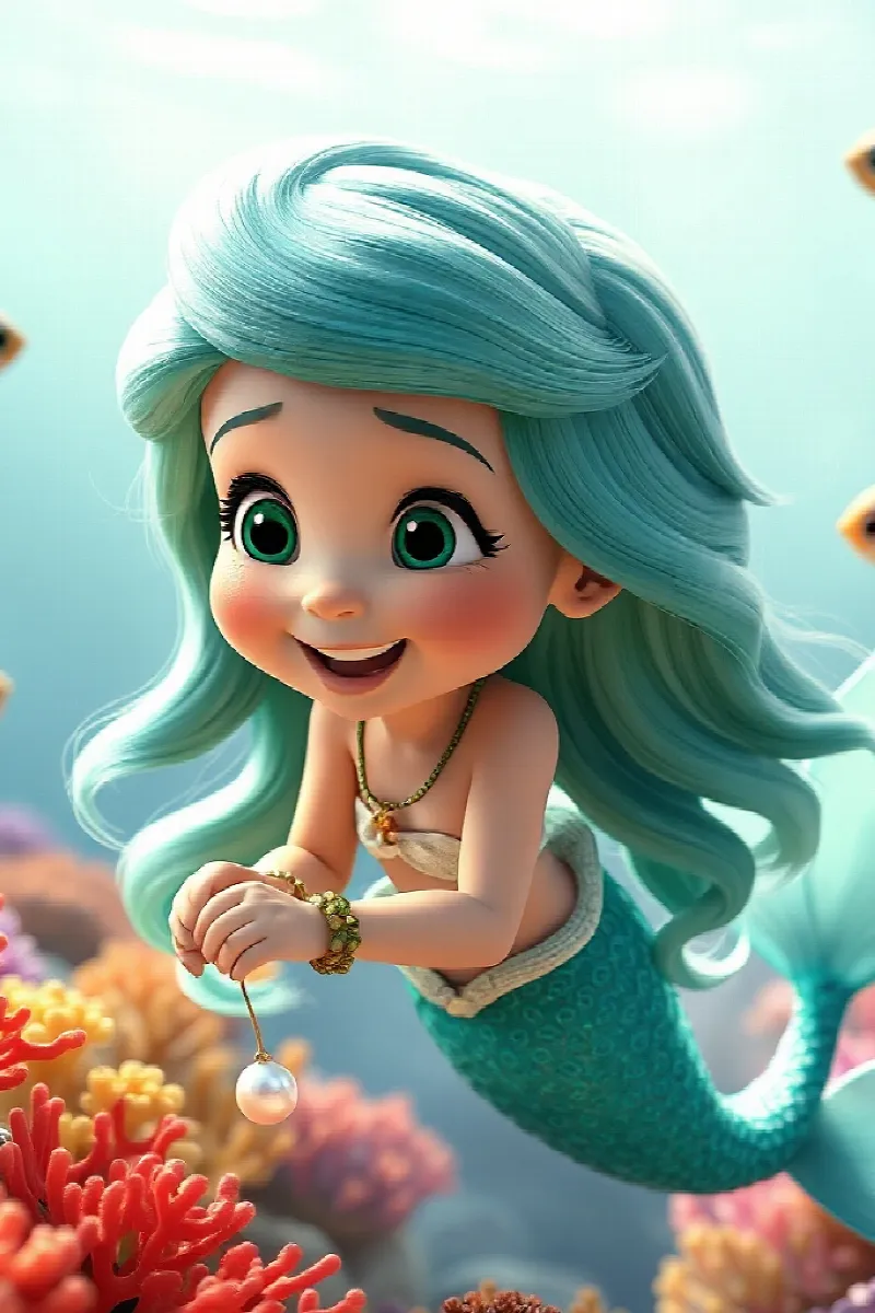 Picture 2 from the tale The Mermaid and the Seahorse