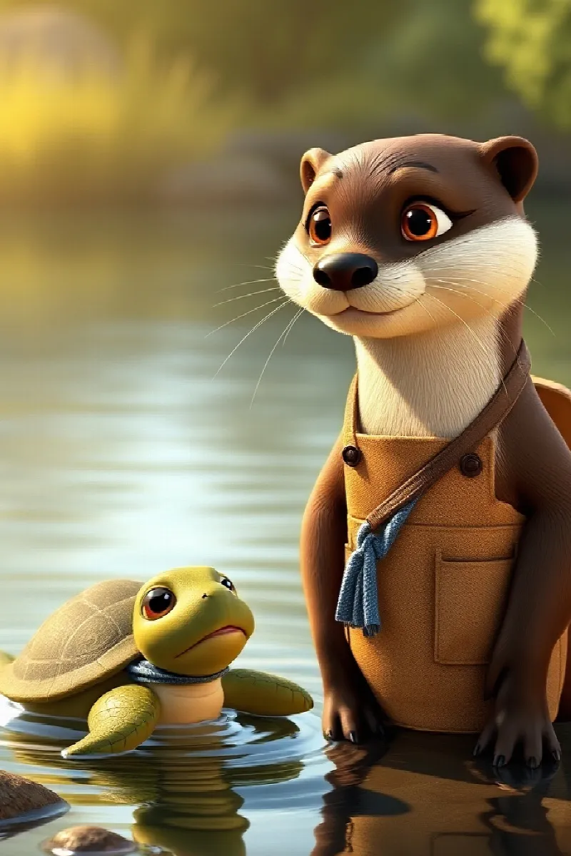 Picture 1 from the tale The Otter's Red Boat