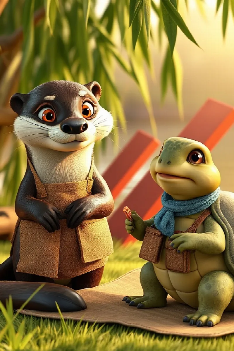 Picture 4 from the tale The Otter's Red Boat