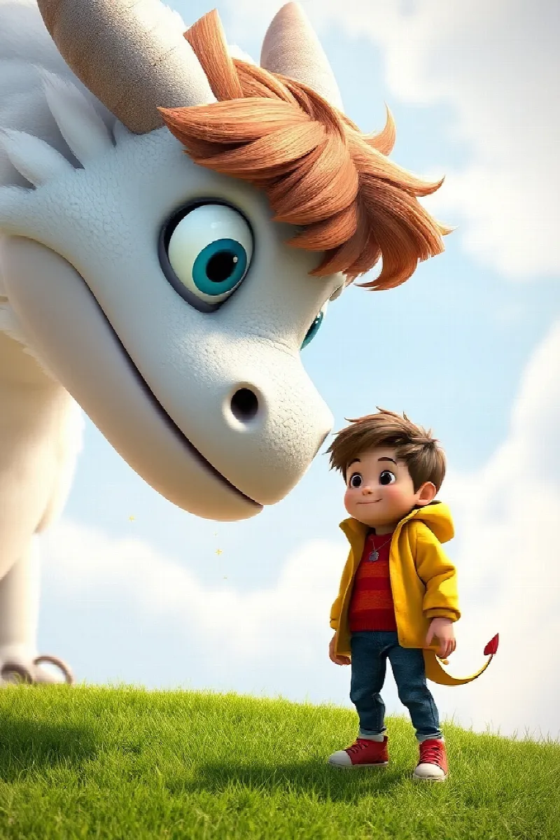 Picture 2 from the tale The Boy and the Cloud Dragon