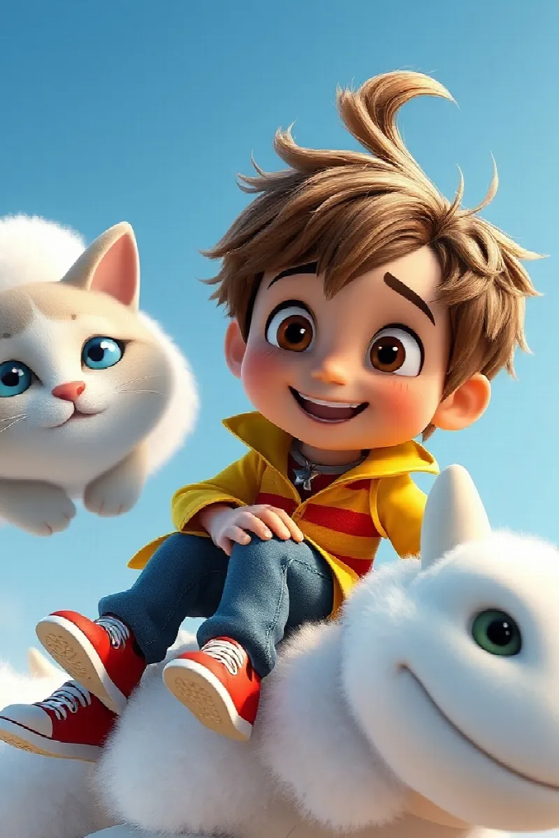 Picture 4 from the tale The Boy and the Cloud Dragon