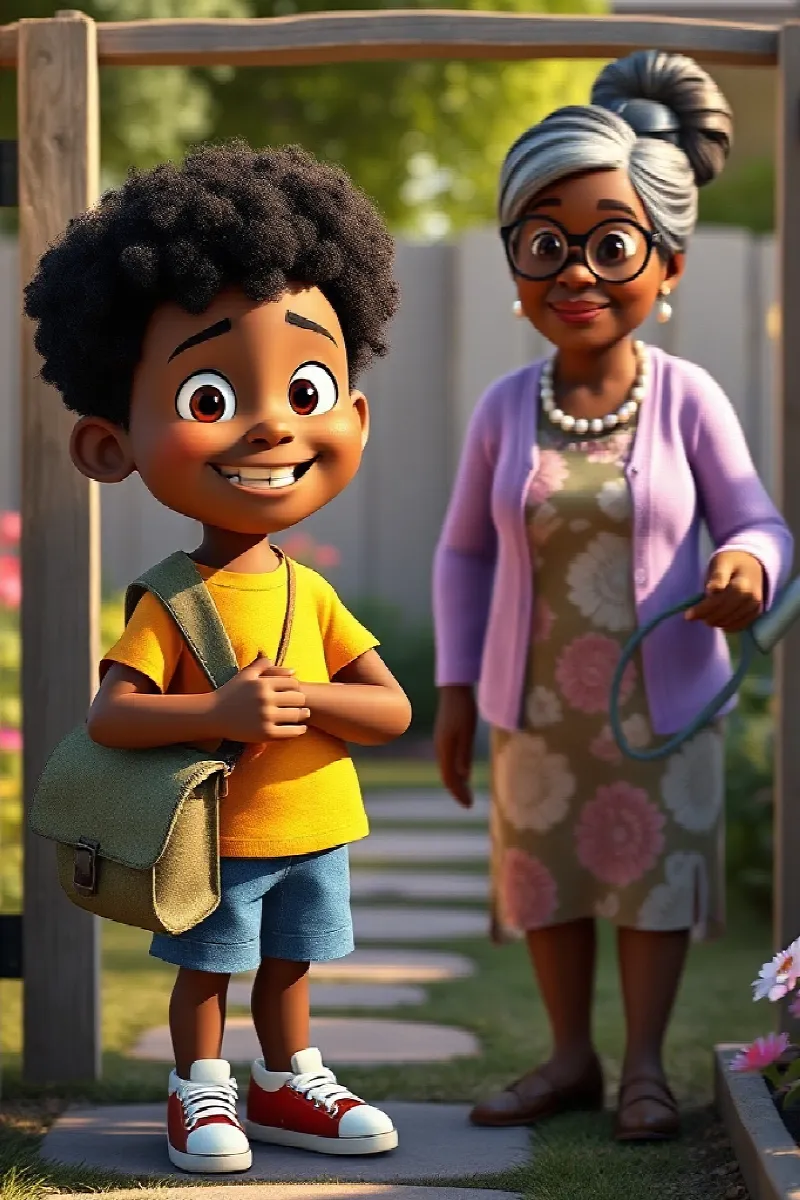 Picture 4 from the tale The Boy and the Fireflies