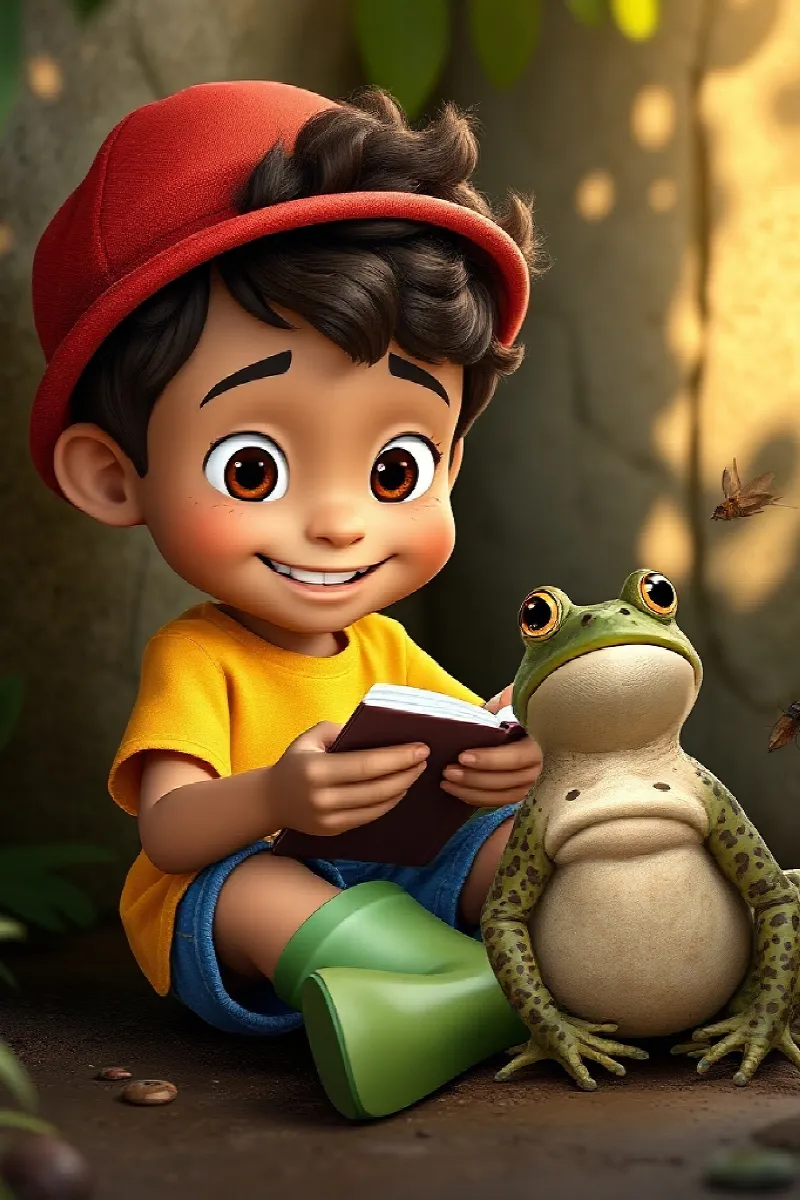 Picture 3 from the tale The Boy and the Little Toad