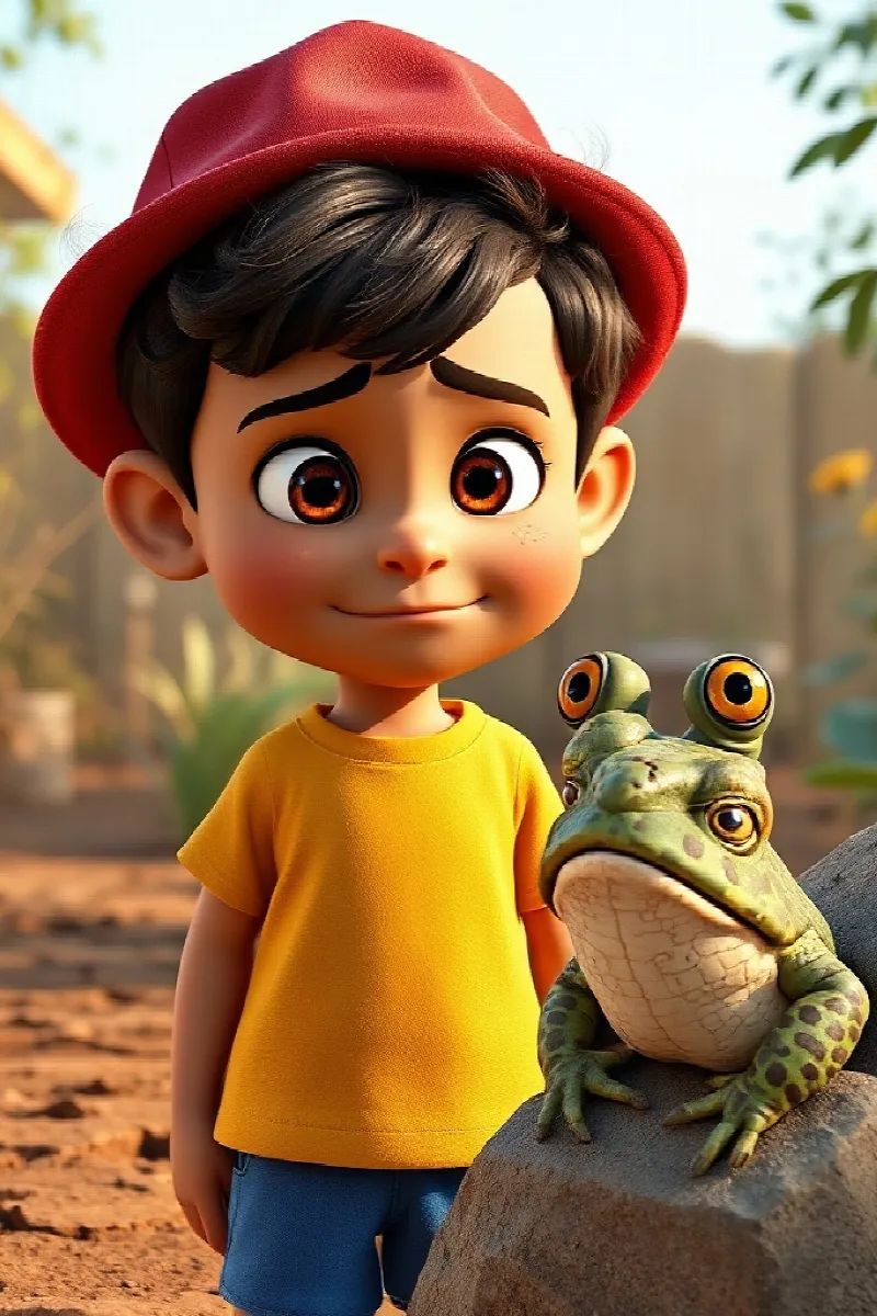 Picture 4 from the tale The Boy and the Little Toad