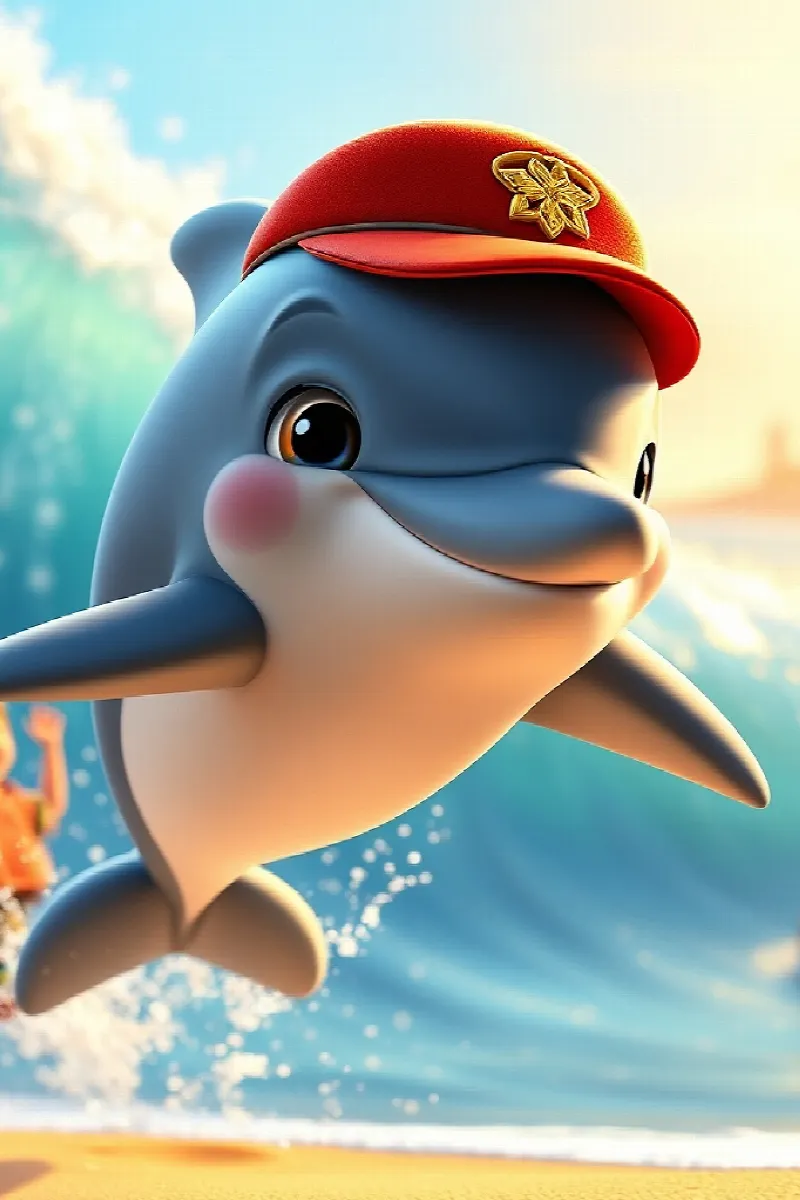 Picture 1 from the tale The Dolphin Postman