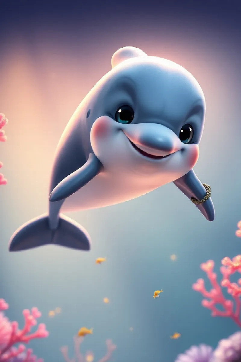 Picture 2 from the tale The Dolphin's Octopus Friend