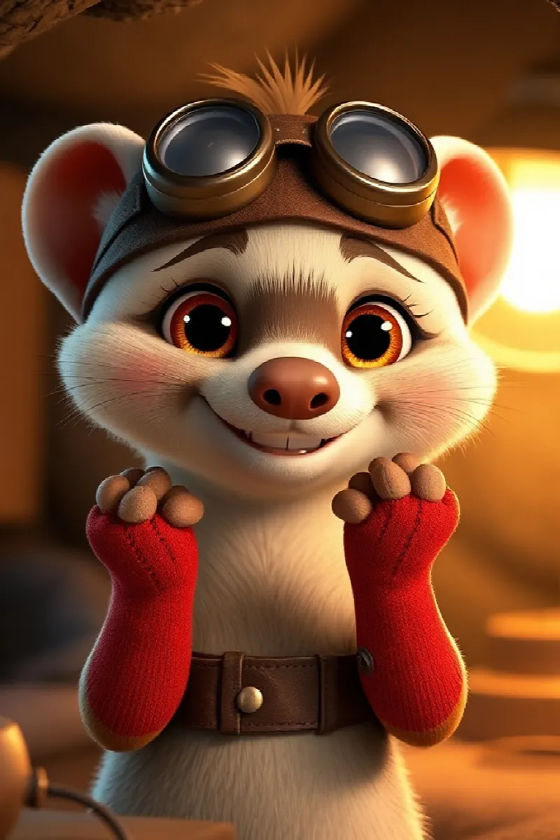 Picture 2 from the tale The Ferret's Flying Socks