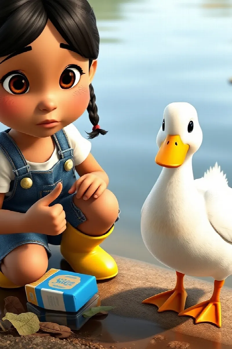 Picture 3 from the tale The Girl and the Duck