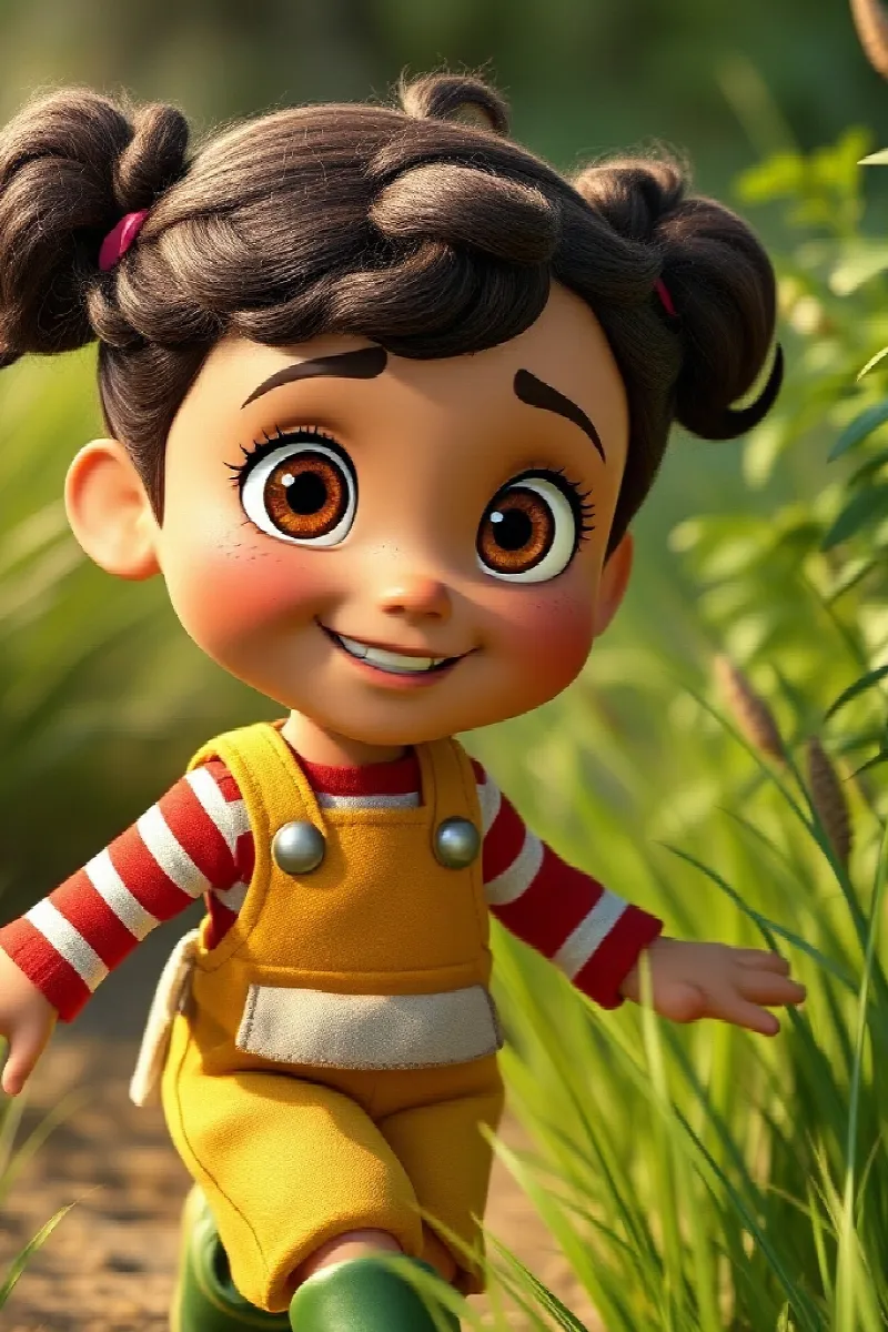 Picture 1 from the tale The Girl and the Rabbit