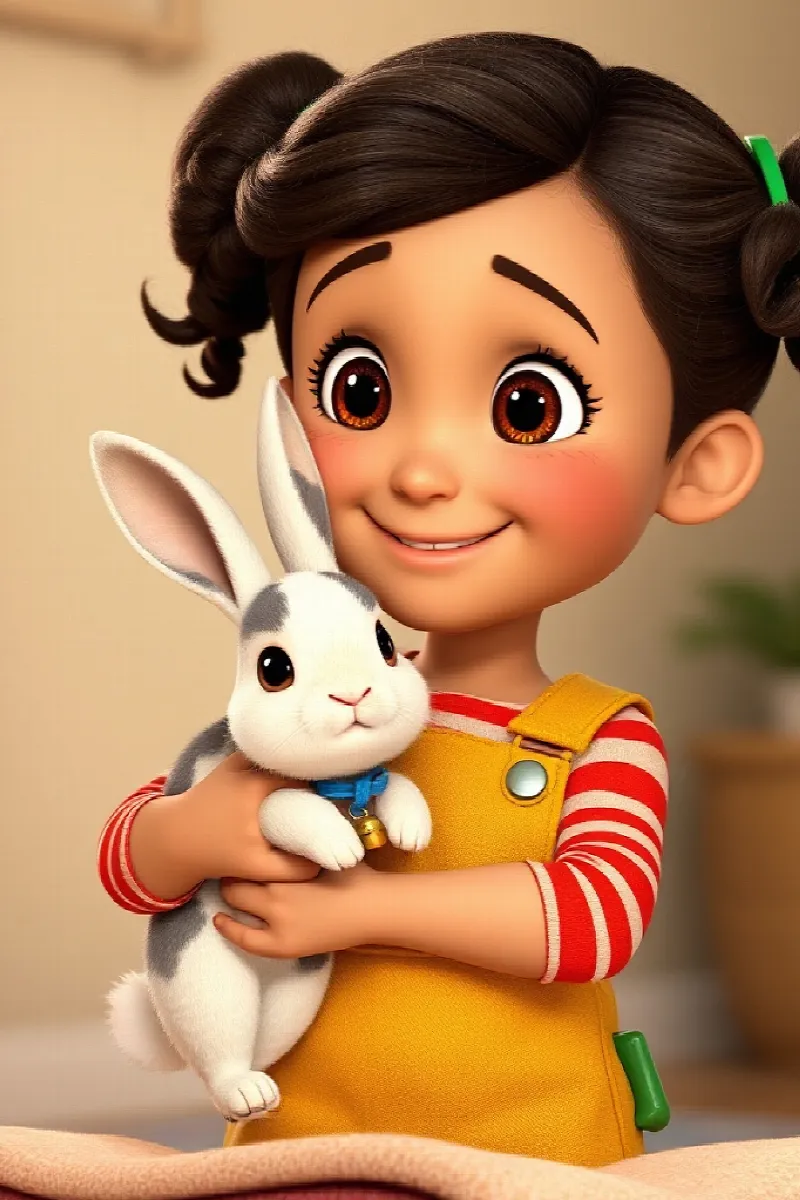 Picture 3 from the tale The Girl and the Rabbit