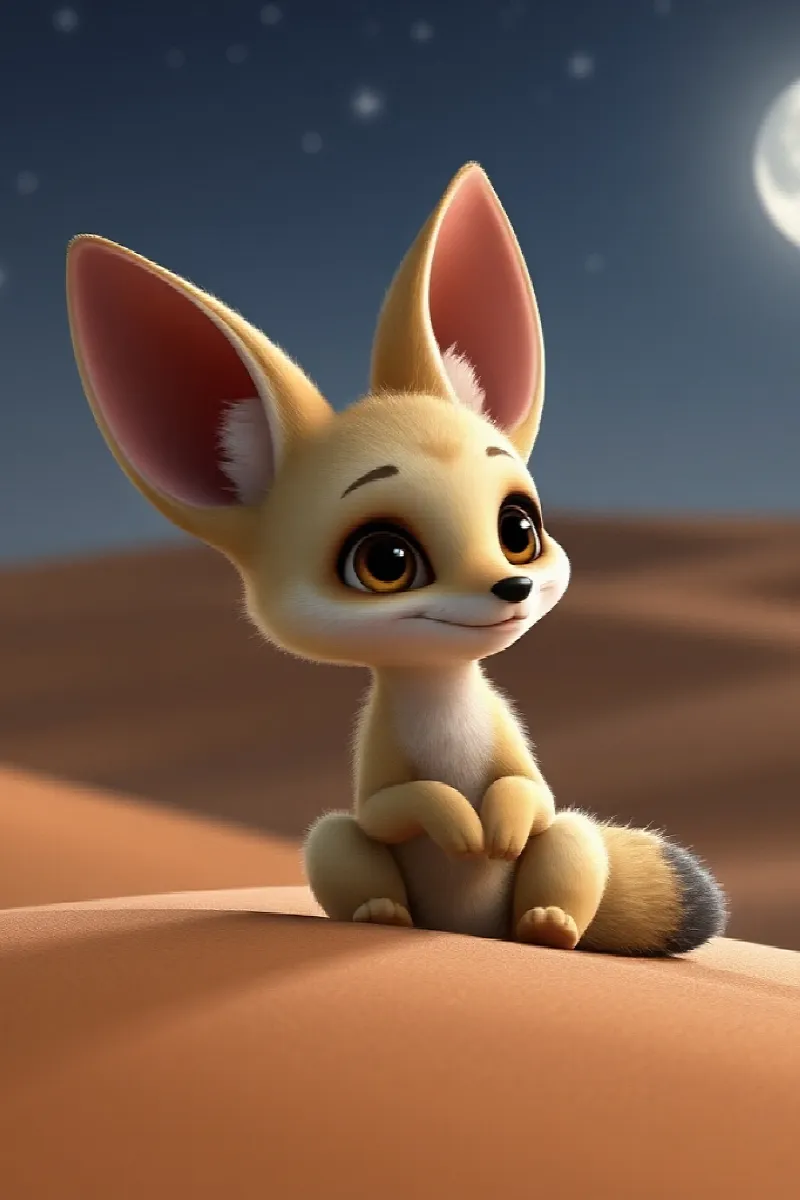 Picture 1 from the tale The Little Fennec's Friend