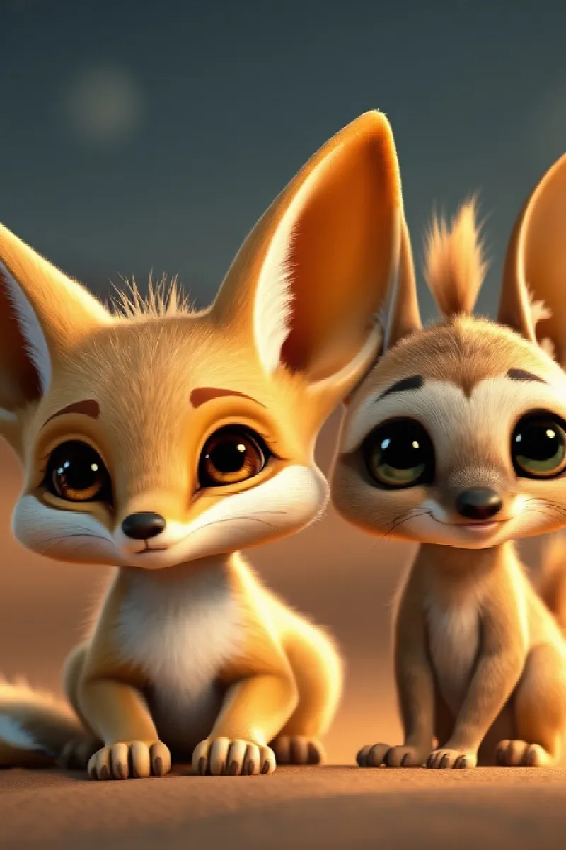 Picture 3 from the tale The Little Fennec's Friend