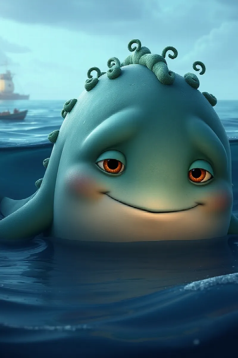 Picture 2 from the tale The Lonely Sea Monster
