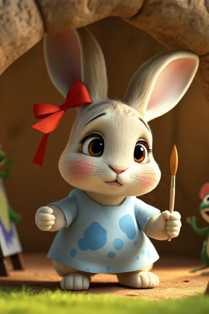 Picture 4 from the tale The Rabbit's Secret Painting