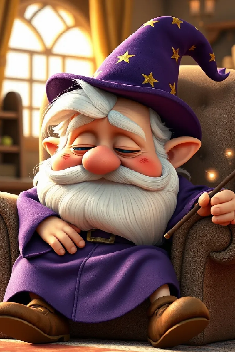Picture 3 from the tale The Sleepy Wizard