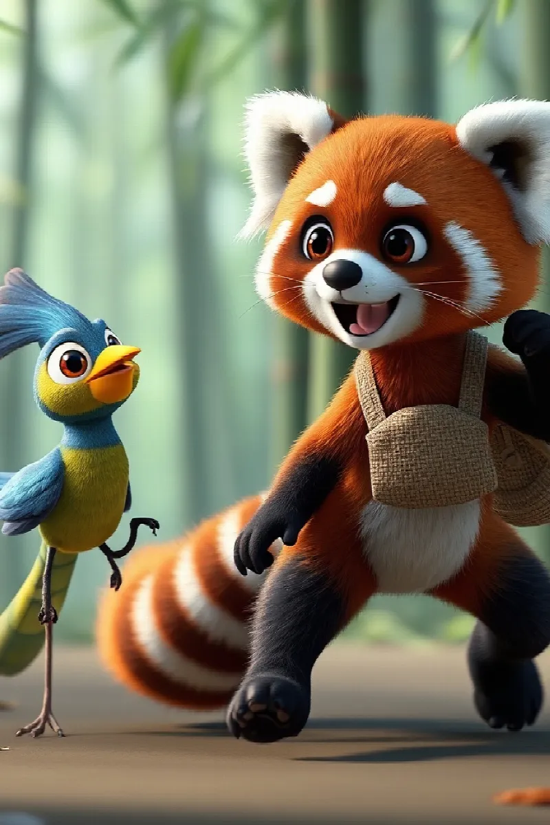 Picture 2 from the tale The Red Panda's Birthday
