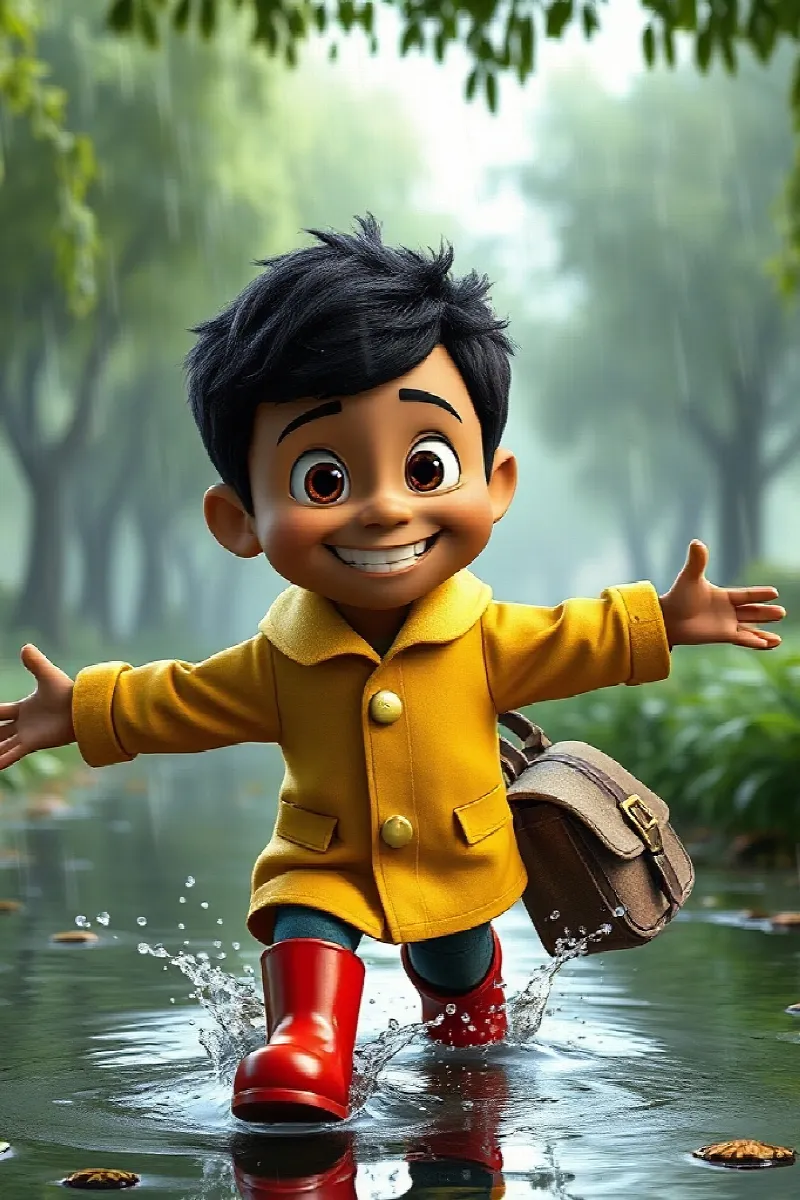 Picture 1 from the tale The Boy and the Secret Badger