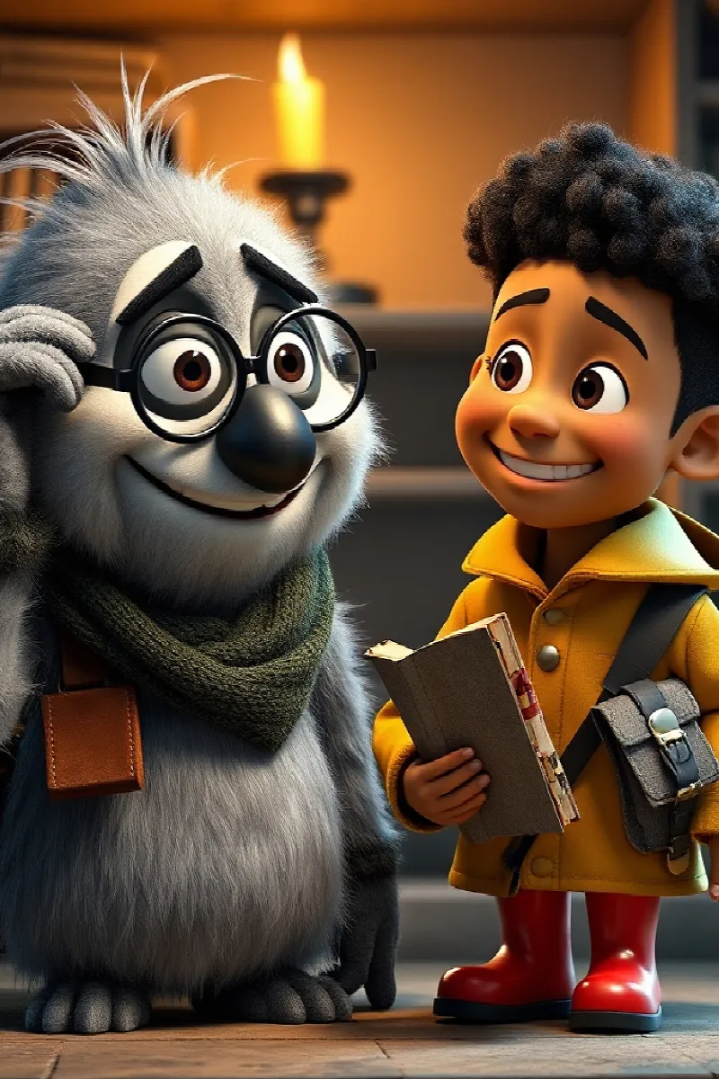 Picture 4 from the tale The Boy and the Secret Badger