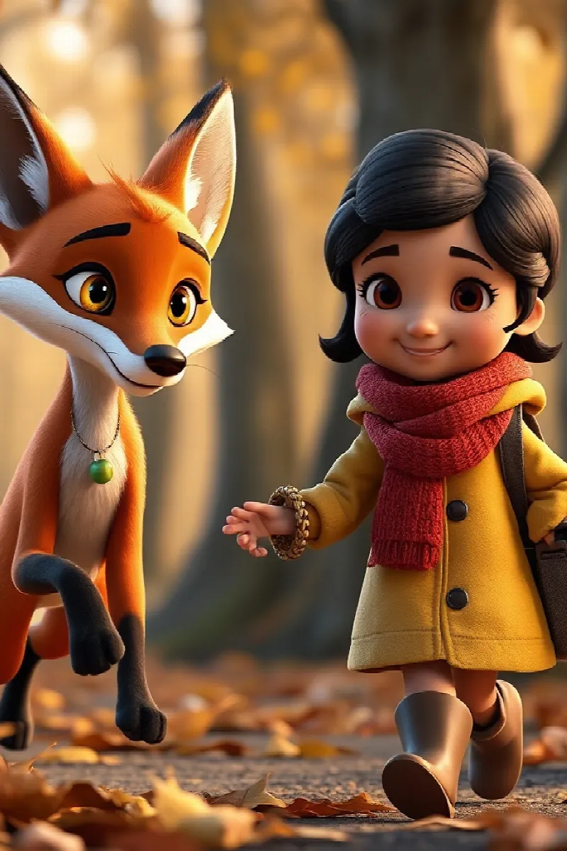 Picture 4 from the tale The Girl and the Fox Twins