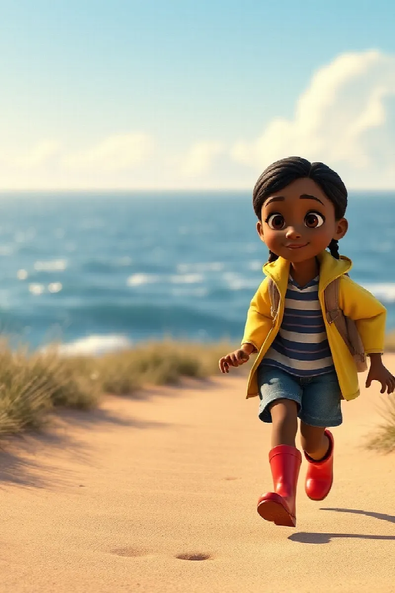 Picture 1 from the tale The Girl and the Little Seal