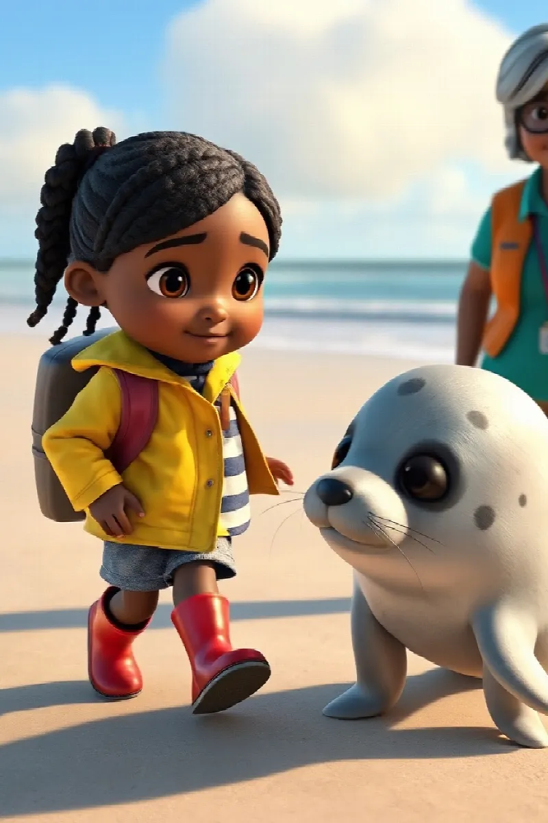 Picture 3 from the tale The Girl and the Little Seal