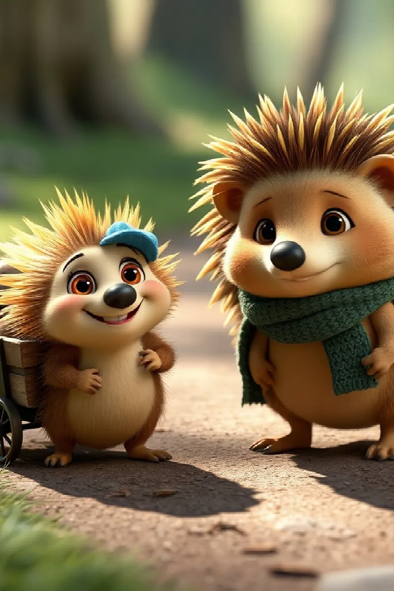 Picture 3 from the tale The Hedgehog's New Neighbor