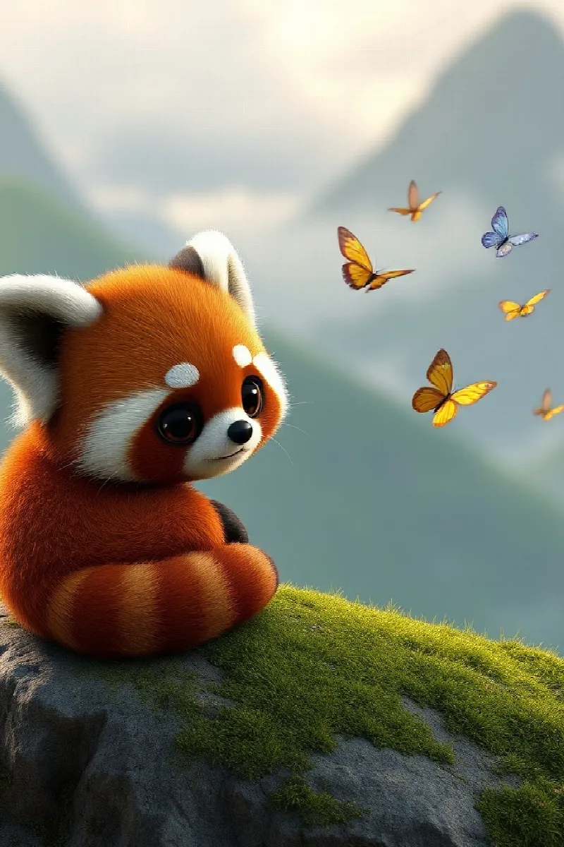 Picture 1 from the tale The Little Red Panda's Secret