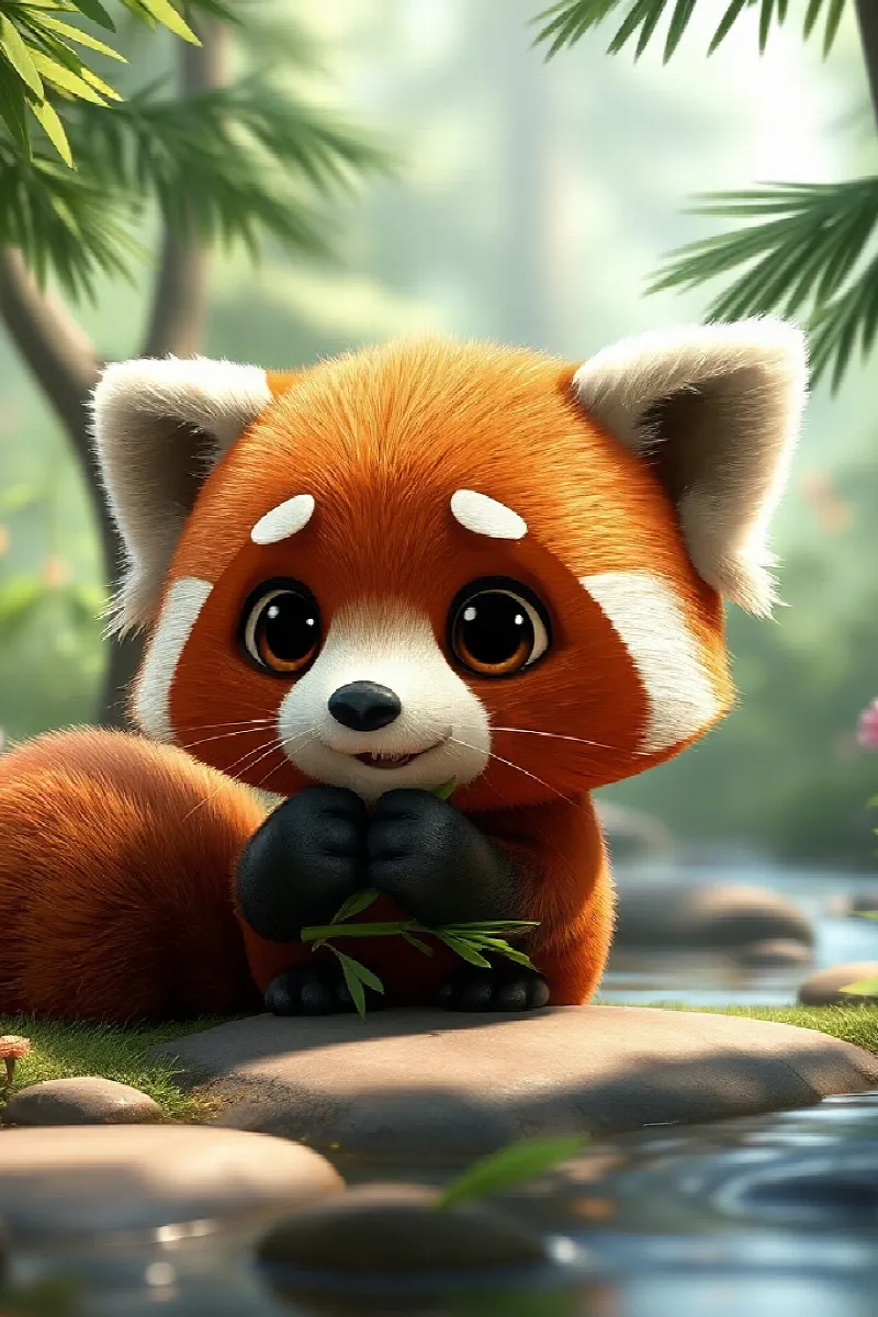 Picture 2 from the tale The Little Red Panda's Secret