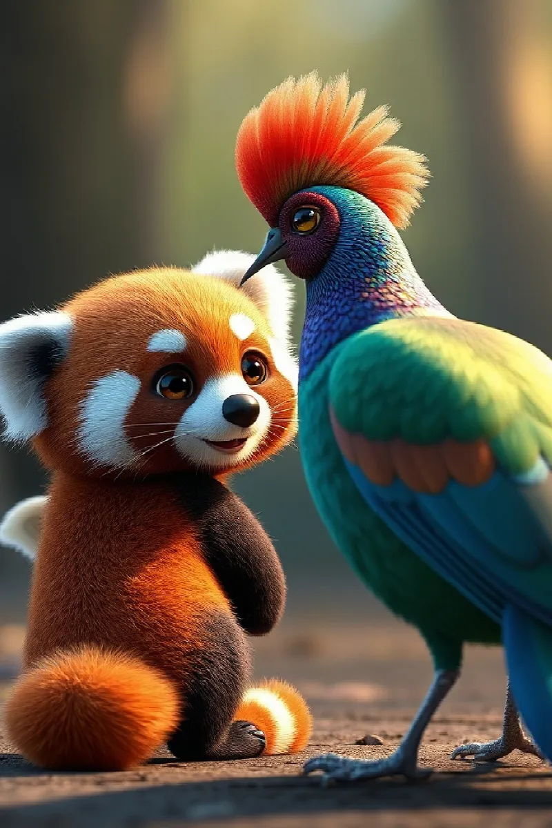 Picture 4 from the tale The Little Red Panda's Secret