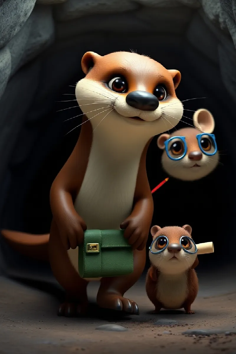 Picture 4 from the tale The Otter's Secret Tunnel