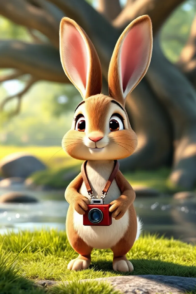 Picture 1 from the tale The Rabbit's Tiny Camera